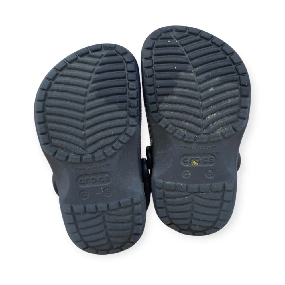 Crocs Baya Clog Navy Blue Kids Size 4/5 Slip On Water Shoes Sandals - Picture 5 of 5